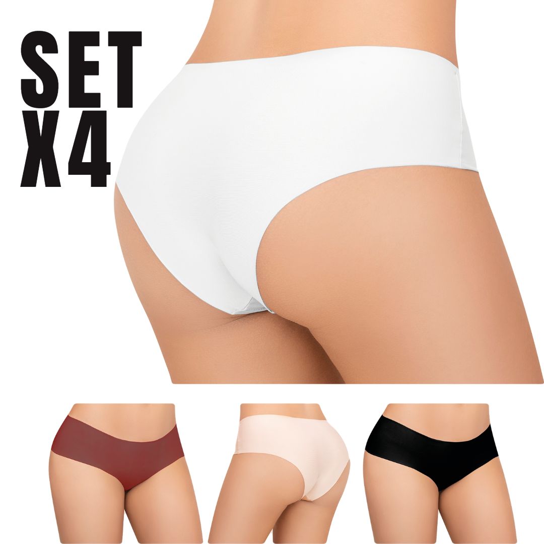 PAQUETE X 4 CACHETERO HIPSTER INVISIBLE